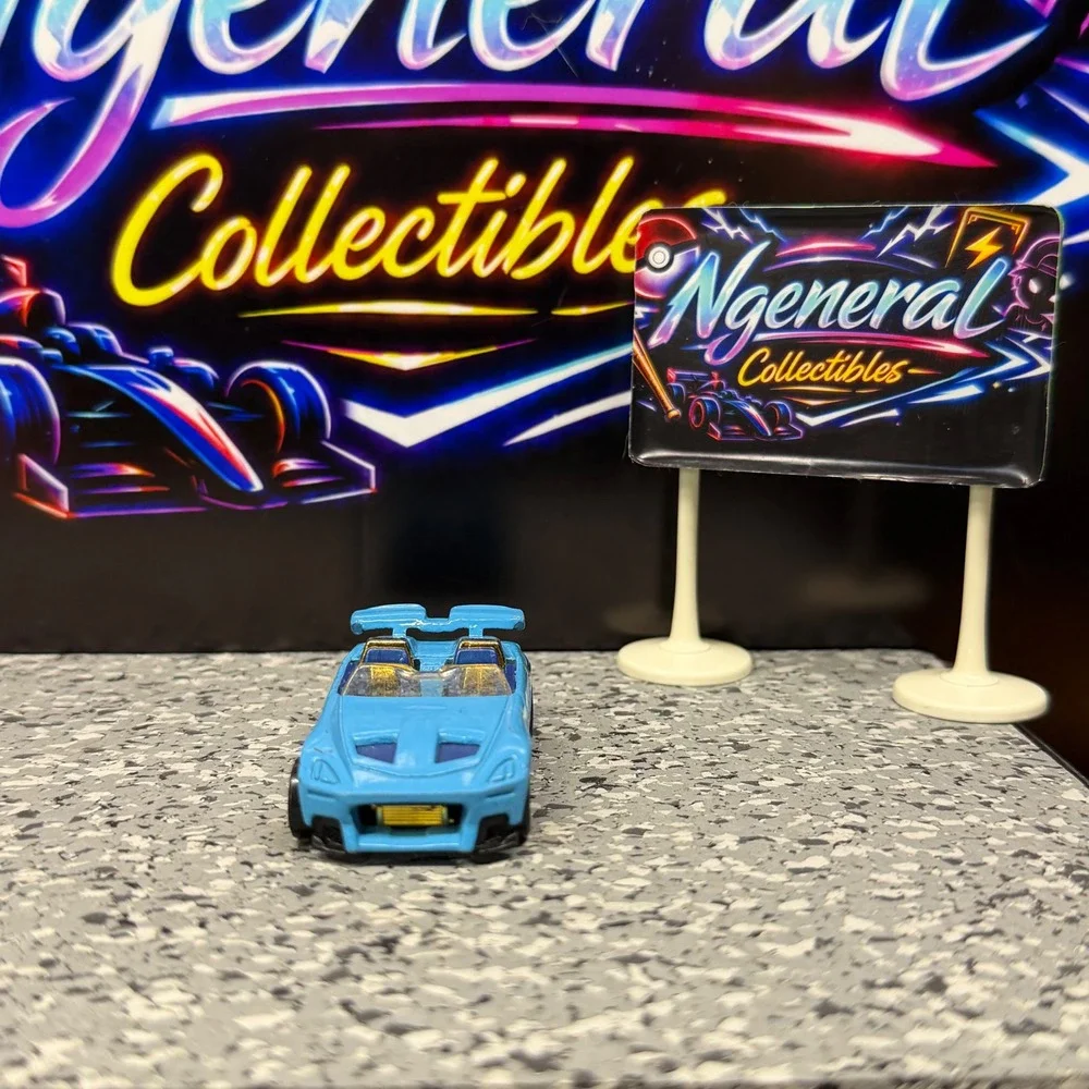 Hot Wheels Tantrum Blue 2001 Mattel Diecast Car Gold Wheels Thailand G46